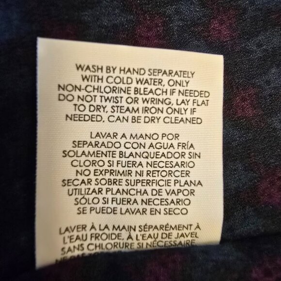 CABI ARTIST CAMI SIZE MEDIUM TANK TOP BLUE MAROON FLORAL SLEEVELESS LINED - Picture 7 of 8